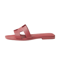 HERMES Oran Slide Slippers Women's Pink