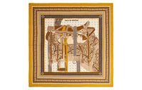 HERMES Silk Scarves Women's Yellow