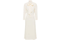 MIU MIU FW21 Long-Sleeved Dresses Women's Beige