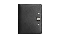 HERMES Chamkila Goat Skin Card Holder Women's 89 Noir Black