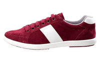 PRADA Low Top Stylish Skateboarding Shoes Red