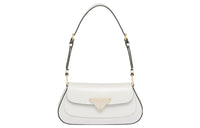 PRADA Shiny Leather Handbag Shoulder Bag Women's White
