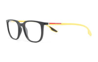 PRADA Eyeglass Frames Men Black/Yellow