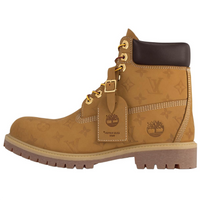 Timberland x LOUIS VUITTON Short Martin Boots Ankle-Length Shoes Unisex Brown