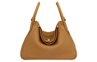HERMES Lindy Cow Leather Shoulder Bag Crossbody Bag Handbag Regular Women's Cookie