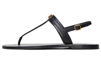 CELINE Triomphe Strap Sandals Women's Black