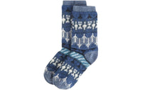 Loro Piana Noel Socks Knee-High Socks Women's 1 Pack Blue