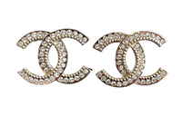 CHANEL Hoop Earrings Women's Gold