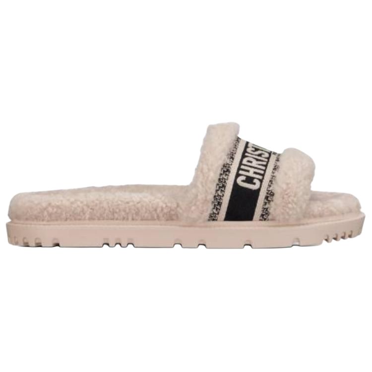 DIOR Dway Quick Dry Slide Slippers Women's Beige Black