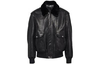 PRADA Removable Collar Leather Jacket