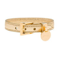 PRADA Leather Bracelets Women's Gold