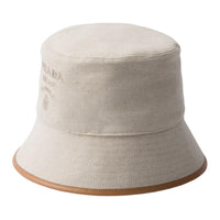 PRADA Logo-embroidered Canvas Bucket Hat