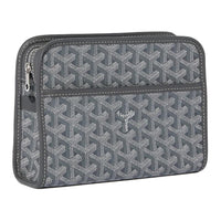 GOYARD JOUVENCE Canvas Toiletry Bag Small Size Unisex Gray