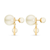 DIOR Brass Earrings Women's Gold