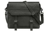 DIOR Grained Calfskin Crossbody Bag Shoulder Bag Women's Black
