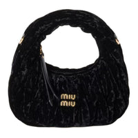 MIU MIU Velvet Handbag Mini Women's Black