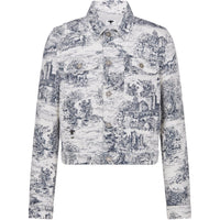 DIOR SS25 Denim Jacket Women's White