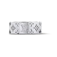 LOUIS VUITTON Palladium Rings Men's Silver