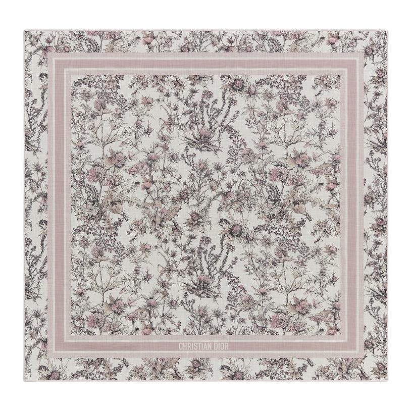 DIOR Cashmere Shawls Unisex White