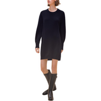 HERMES Long-Sleeved Dresses Women's Blue