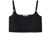 MIU MIU Powder Particle Three Camisole Women's Black