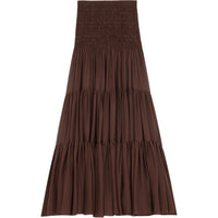 SAINT LAURENT Casual Long Skirt Women's Brown