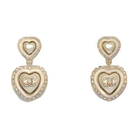 CHANEL Metal Earrings Women's Gold