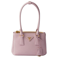 PRADA Saffiano Leather Handbag Shoulder Bag Mini Women's Snowflake Gypsum Pink