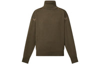 LOUIS VUITTON Pull Col Roulé À Anneaux Demi-Ronds Sweater Women's Khaki
