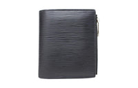 LOUIS VUITTON Epi Leather Wallet Men's Black