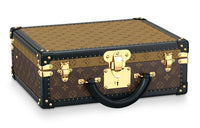LOUIS VUITTON Vintage Advanced Handbag Hard Case Storage Box Unisex Brown