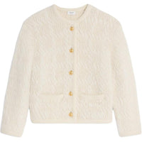 CELINE Cardigan Jacket In Alpaca Wool