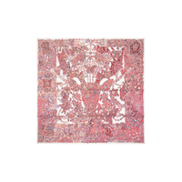 HERMES Silk Silk Scarves Women's Red