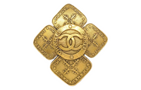 CHANEL 1986 1988 Coco Mark Brooch