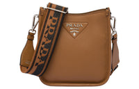 PRADA Leather Crossbody Bag Shoulder Bag Mini Women's Caramel