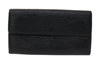 LOUIS VUITTON Epi Leather Wallet Men's Black