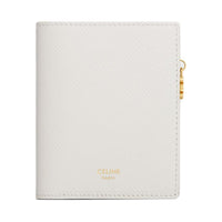 CELINE Triomphe Calfskin Wallet Women's Beige