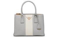PRADA Saffiano Leather Shoulder Bag Crossbody Bag Handbag Medium Size Women's Cloudy Turquoise Pink