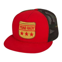 SAINT LAURENT Cotton Baseball Caps Men's Red