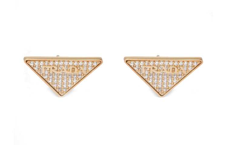 PRADA 925 Sterling Silver Stud Earrings Women's