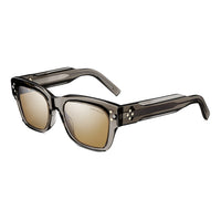 DIOR Acetate Rectangular Sunglasses Men's Gray