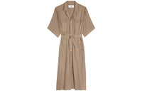 CELINE Short Sleeved Dresses Women's Apricot