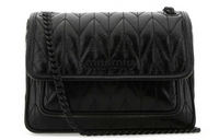 MIU MIU Leather Shoulder Bag Crossbody Bag Handbag Women's Black