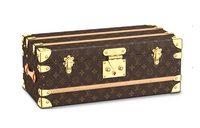 LOUIS VUITTON Canvas With Wooden Strip Base Flower Boxes Storage Unisex Brown