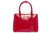 PRADA Patent Leather Shoulder Bag Crossbody Bag Handbag Mini Women's Cherry Red