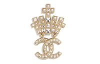 CHANEL Logo Brooch