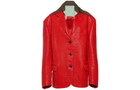 PRADA Layered collar Leather Blazer
