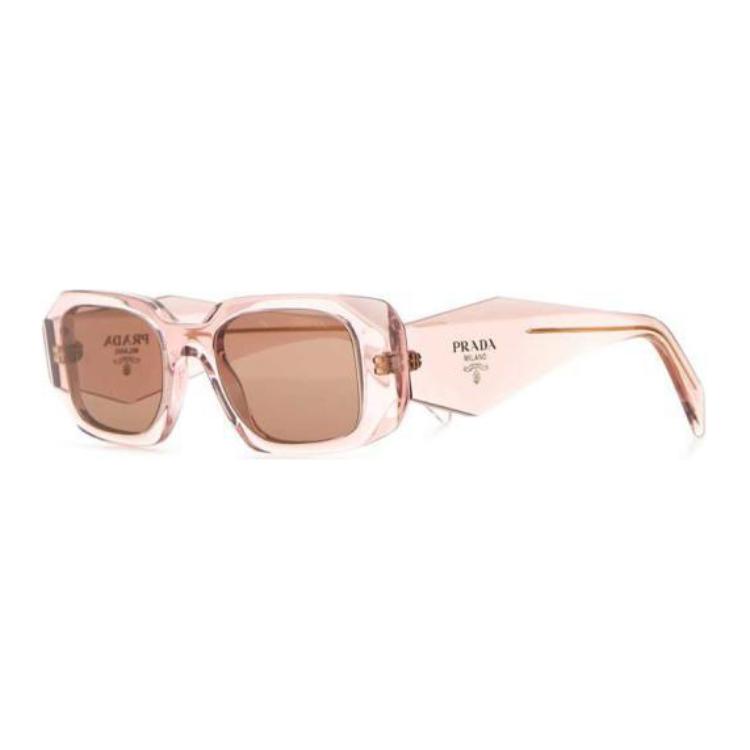 PRADA Acetate Square Sunglasses Women's Pink