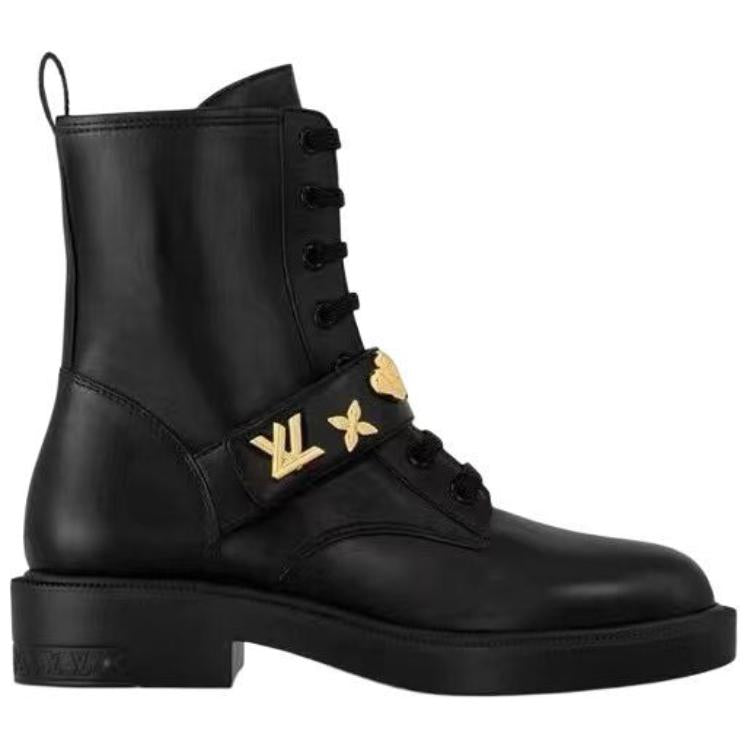 LOUIS VUITTON Ankle Boots Women's Black