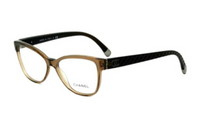 CHANEL - Irregular Shape Eyeglass Frames Unisex Brown